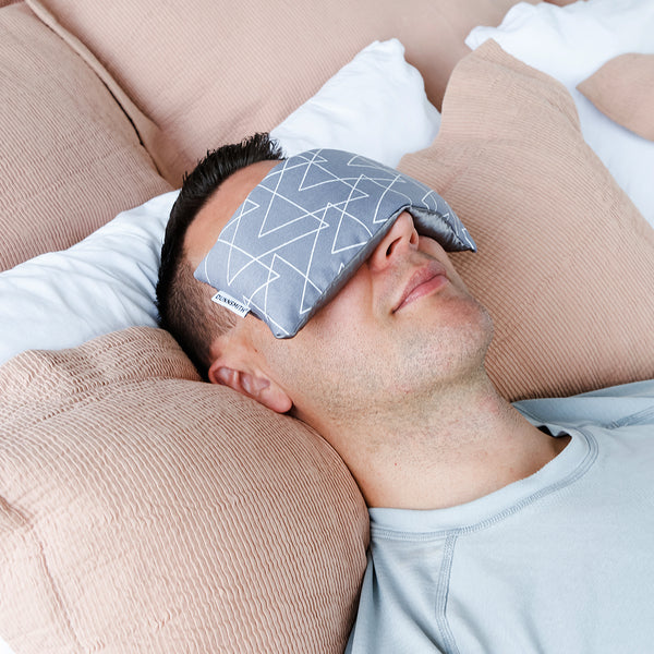 Eye Pillow - Grey Arrows - Meditation Eye Mask - DunnSmith Organics - Eye Pillow